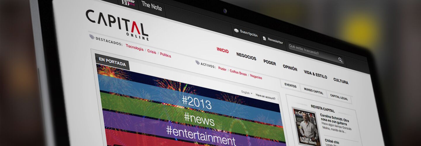 Imagen del proyecto Responsive web design para el cliente Revista Capital