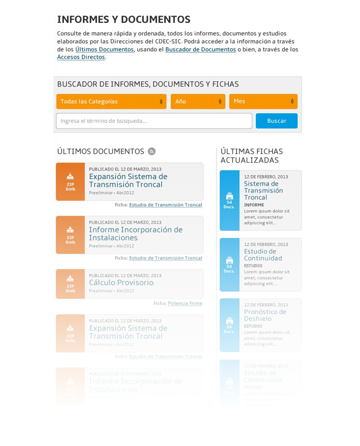 Informes y documentos Coordinador Eléctrico Nacional