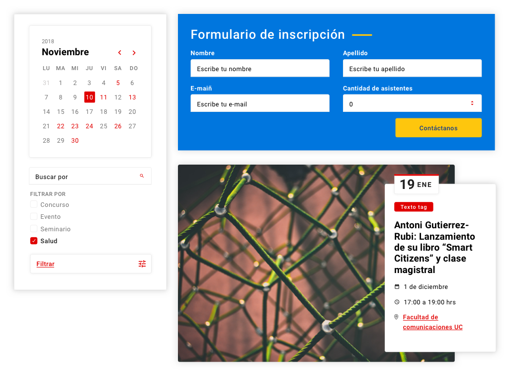 Elementos sitio DTD UC
