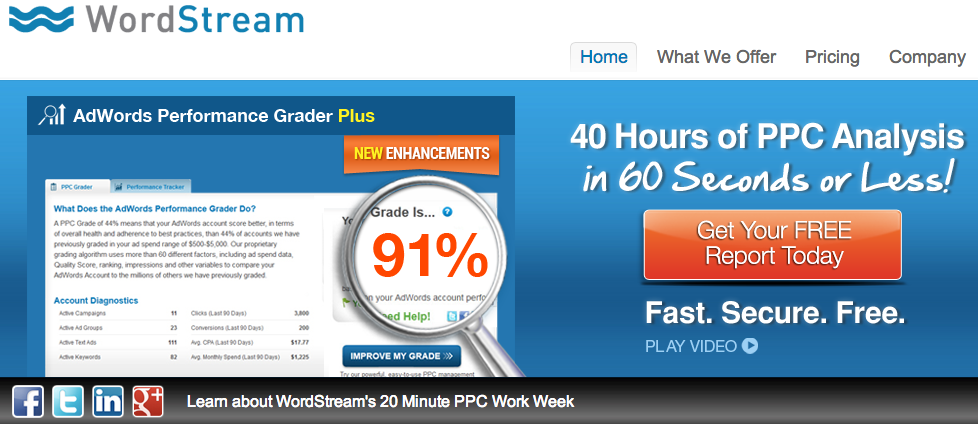 Buscador de palabras clave Wordstream