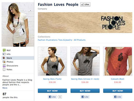 Tienda de ropa en Facebook