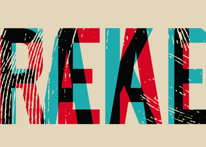 Palabras Real y Fake superpuestas