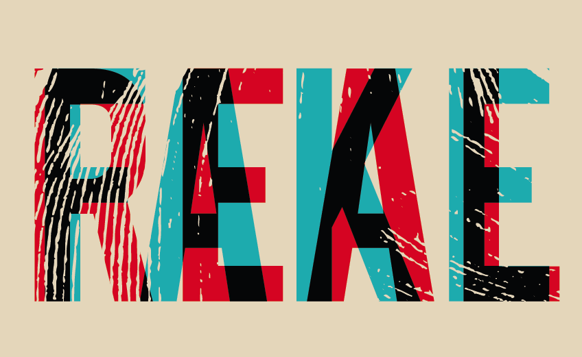 Palabras Real y Fake superpuestas