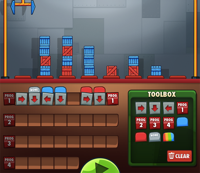 Captura de pantalla del juego Cargo-bot