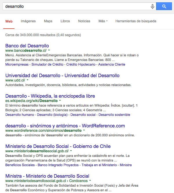 Búsqueda en Google