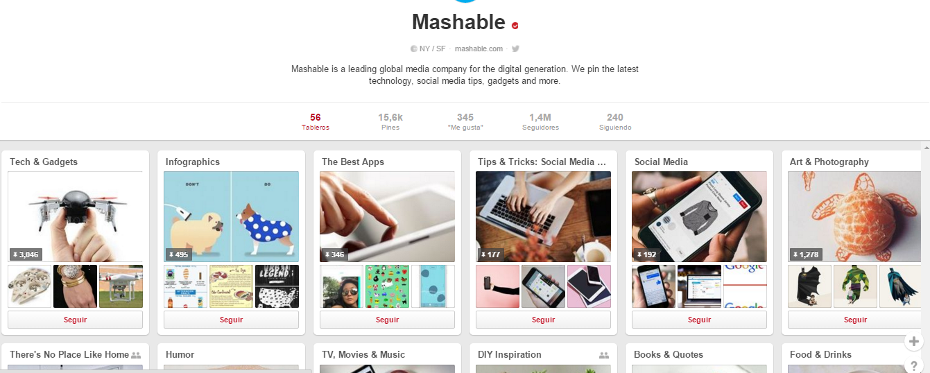 MashablePinterest