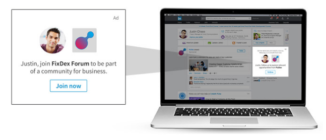 Dynamic ads en LinkedIn