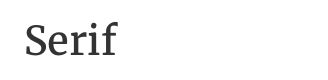 Serif