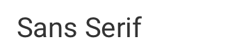 Sans Serif 