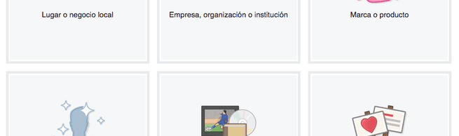 plantillas para crear una página de empresa en Facebook