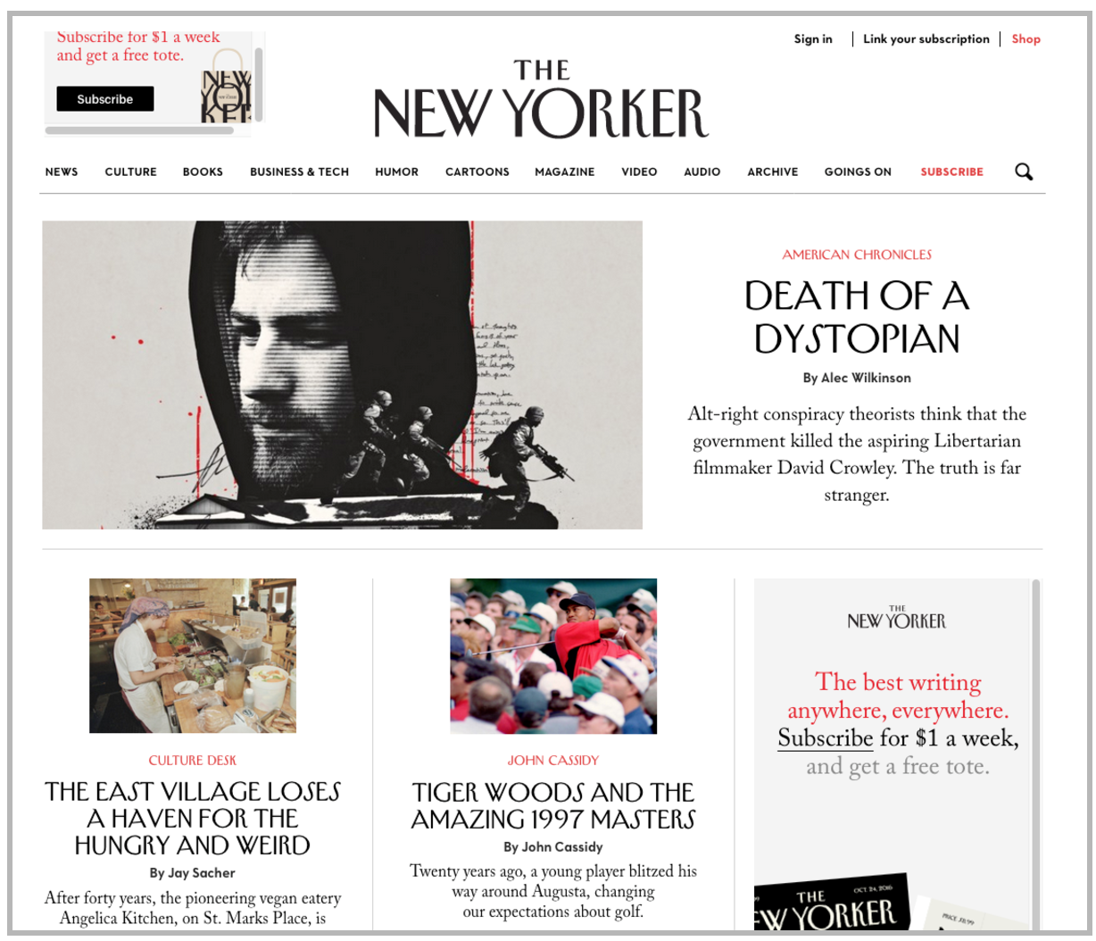 Portada de The New Yorker