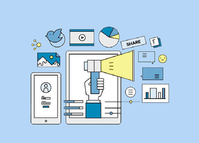 frecuencia y cantidad de publicaciones en redes sociales