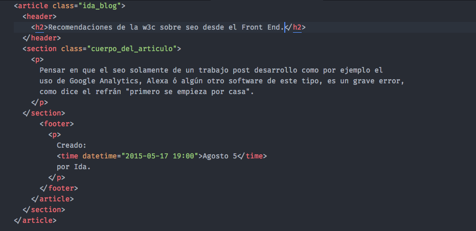 Article en HTML5