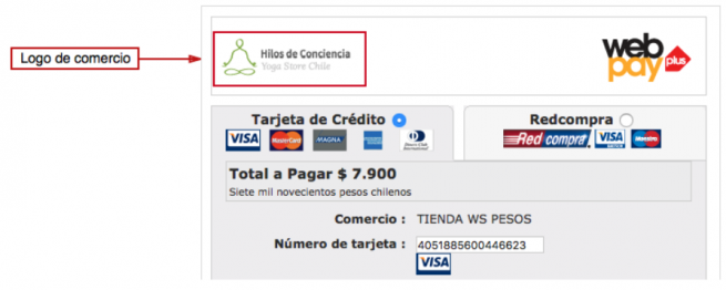 Logo comercio Webpay Plus Webservice