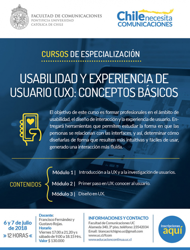 Curso de Usabilidad y Experiencia de Usuario UC