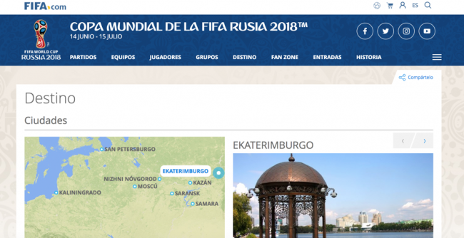 fifa mundial destino