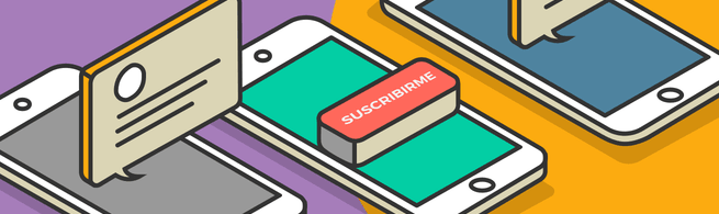 Ilustración de suscripciones en medios digitales