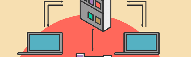 Ilustración para artículo "Por qué usamos git"