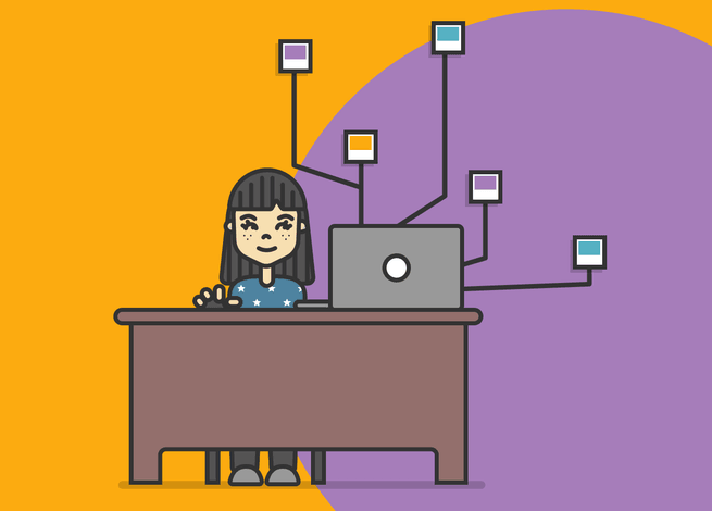 Ilustración para artículo sobre cómo pasar del marketing de contenidos a historias generadas por los usuarios