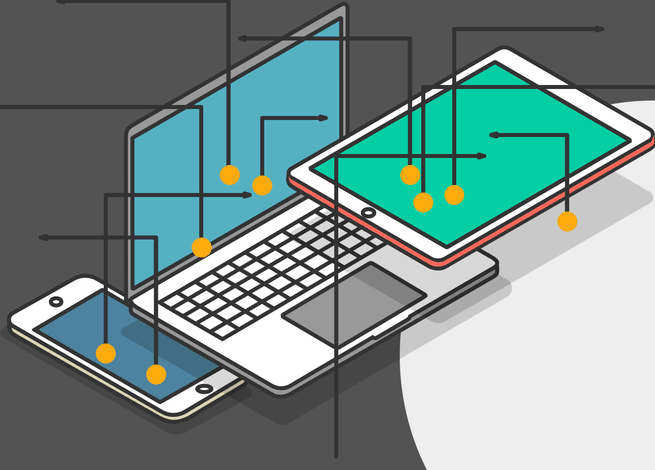 Ilustración para artículo sobre hipervínculos y experiencia de usuario