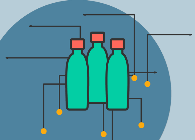 Ilustración para artículo sobre cómo la industria del vidrio ha evolucionado con el diseño de servicios