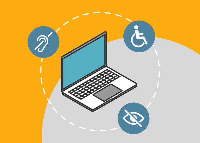 Ilustración para artículo sobre cómo desarrollar sitios accesibles a través del Microcopy