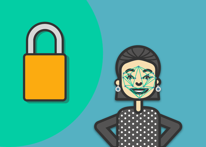 Ilustración para artículo sobre protección de datos y reconocimiento facial