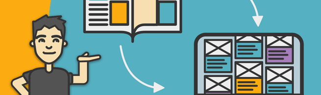 Ilustración para artículo sobre diseño editorial