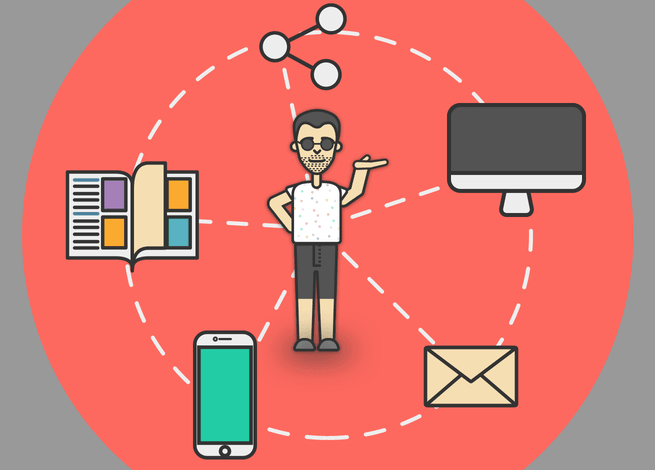 Ilustración para artículo sobre estrategias omnicanal para medios de omunicación