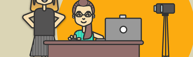 Ilustración para artículo sobre tests de usuario remotos y presenciales.