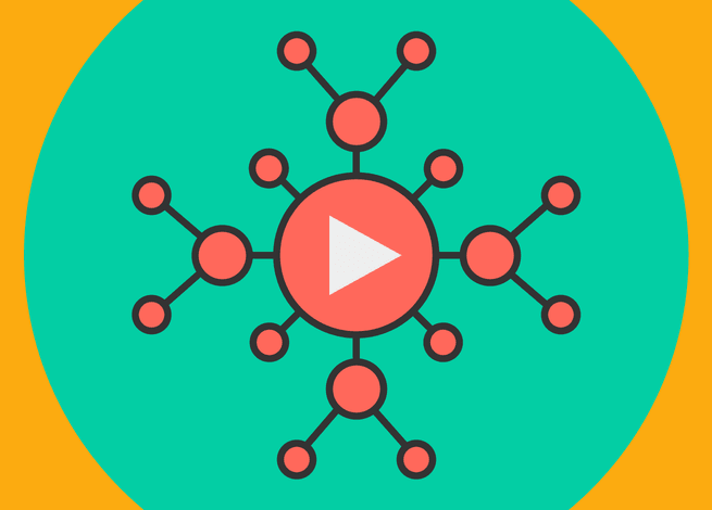 Ilustración para artículo sobre contenido viral.