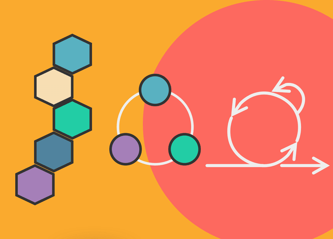 Ilustración para artículo sobre Agile, Lean y Design Thinking