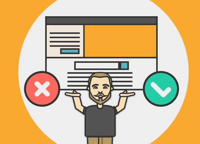 Ilustración para artículo sobre benchmark.