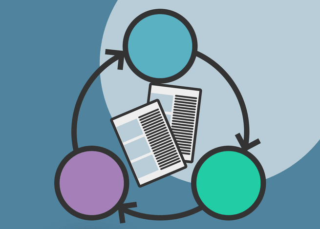 Ilustración para artículo sobre UX Content