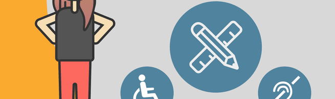 Ilustración para artículo sobre accesibilidad y diseño.