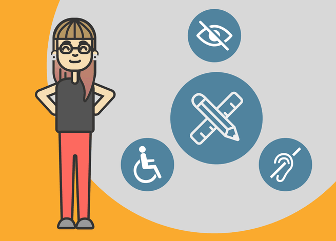 Ilustración para artículo sobre accesibilidad y diseño.