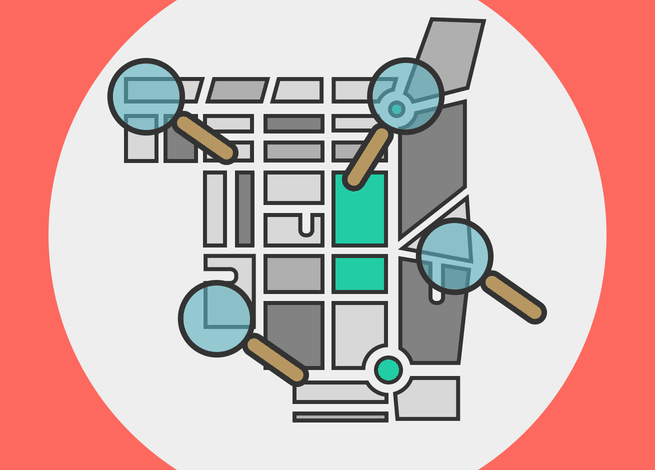 Ilustración para artículo sobre segmentación geográfica