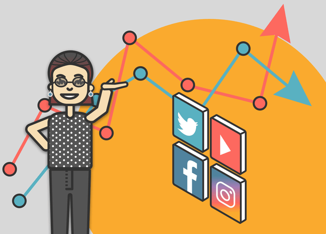 Ilustración para artículo sobre métricas de Redes Sociales