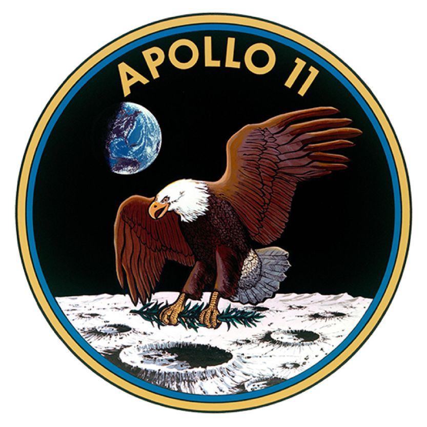 Logo oficial del Apollo 11 - Imagen oficial de la NASA.