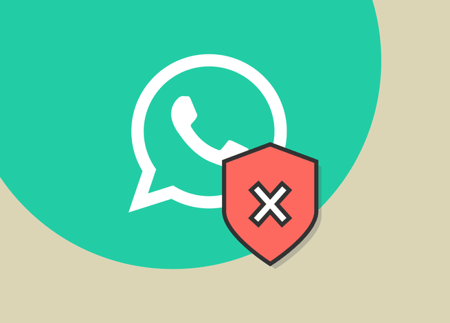 Whatsapp ante una x de inseguridad.