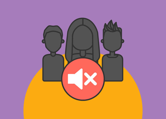 La figura de diferentes personas en la sombras representan a los usuarios y porqué Nielsen dice que no hay que escuchar a los usuarios.