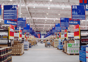 Relación de pasillos versus categorías