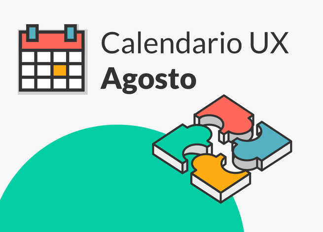 Calendario con los eventos UX más destacados de julio.