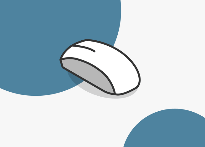 Un mouse representa las Heurísticas de Nielsen sobre libertad y consistencia para el usuario.