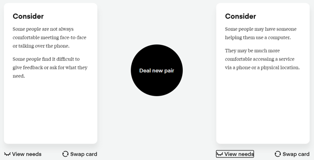 El otro lado de las cartas de Cards for Humanity que muestran más detalles por contexto.