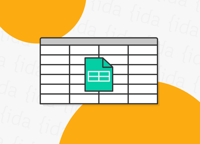 Hojas de cálculo con una grilla detrás, lo que hace referencia a las plataformas para ordenar contenidos.