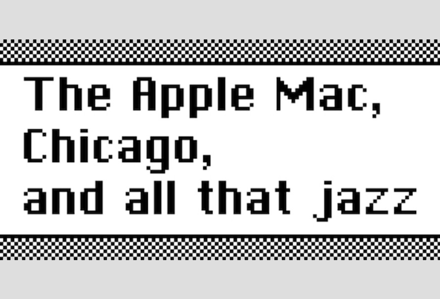 Tipografía Chicago por Susan Kare. 
