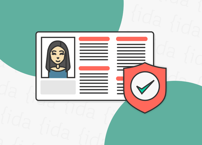 Identificación con un escudo, lo que refleja la protección de datos.