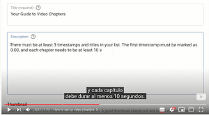Consejos para utilizar capítulos en Youtube