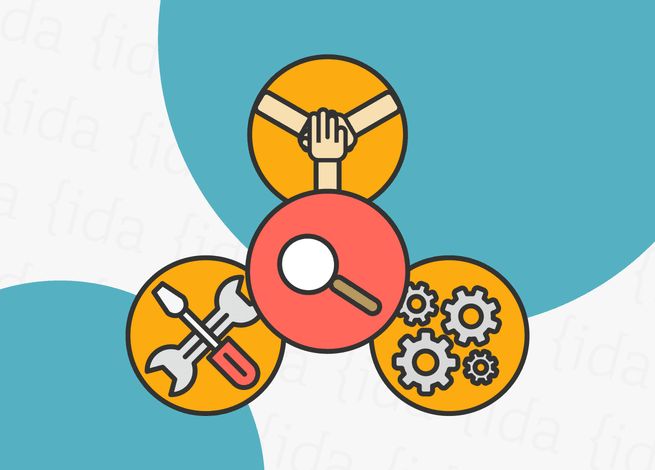 Íconos que representan al Research Ops.